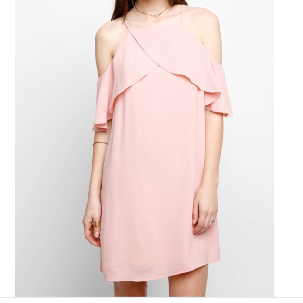 Cold Shoulder Ruffle Dress